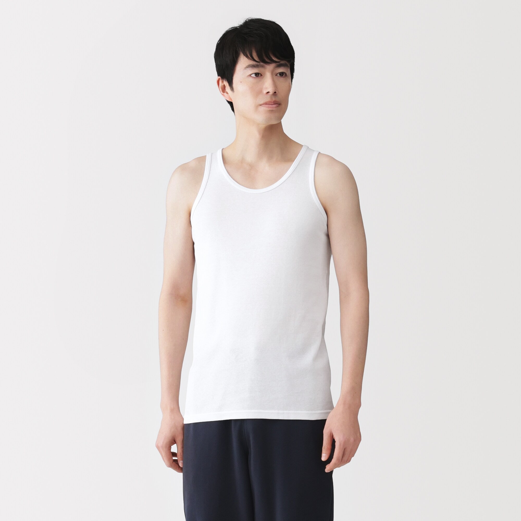 WET プリント ホワイト タンクトップ Acne Studios - シワ加工プリントタンクトップ - ホワイト