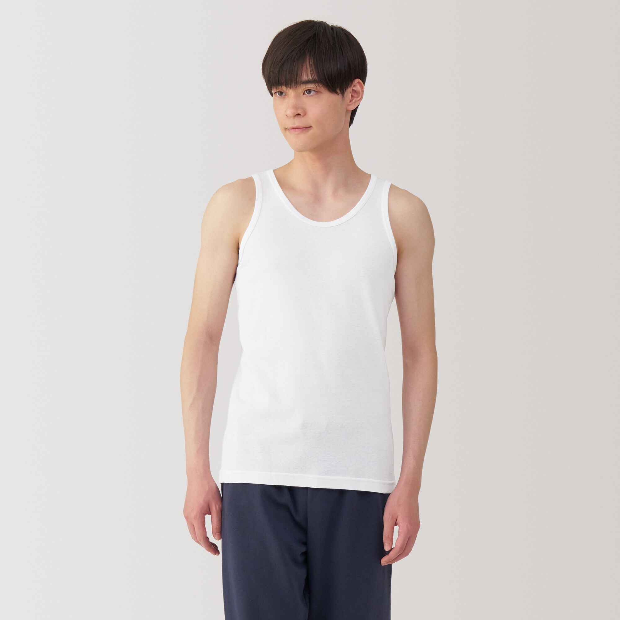 紳士　さらっと綿　タンクトップ