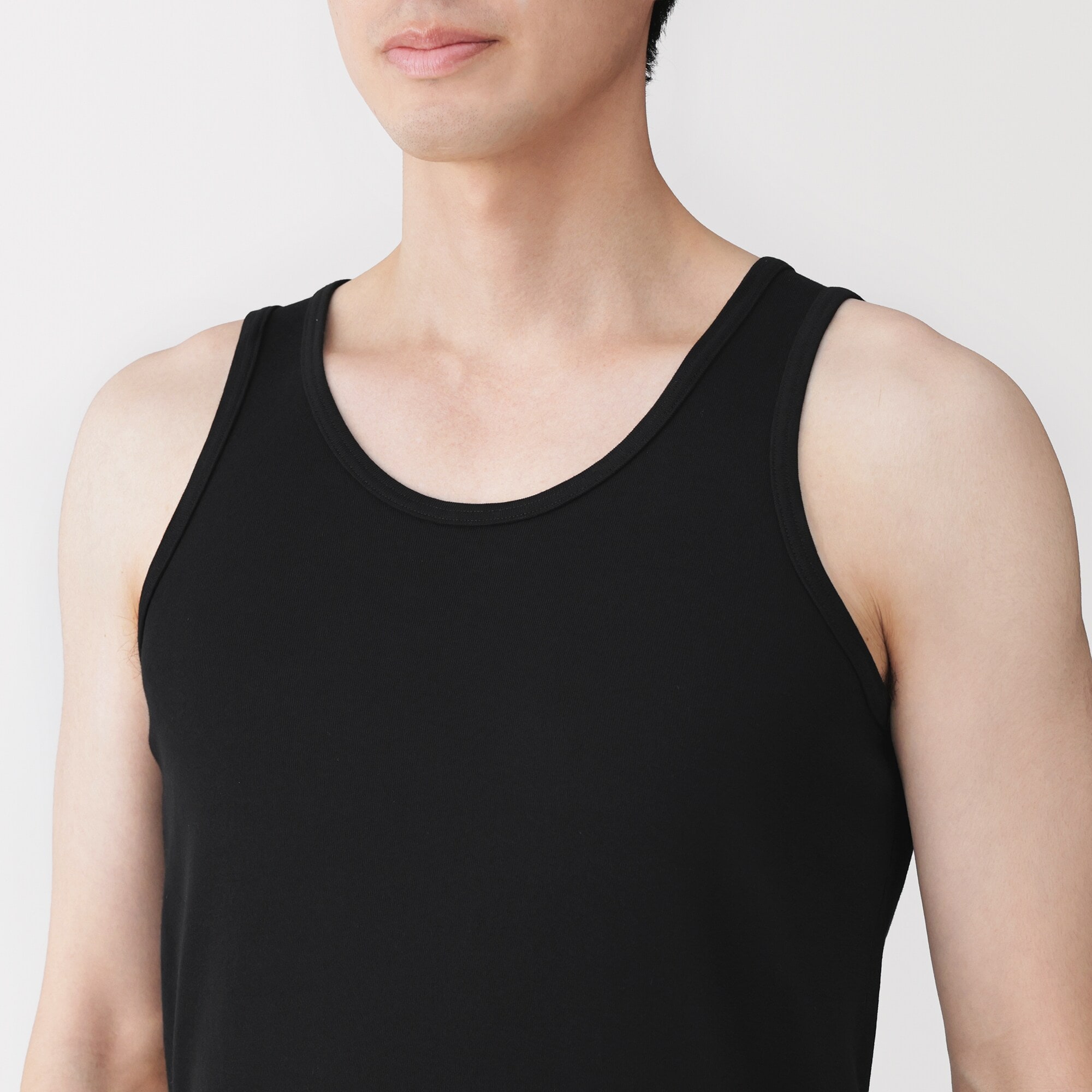 紳士 さらっと綿 タンクトップ | 無印良品