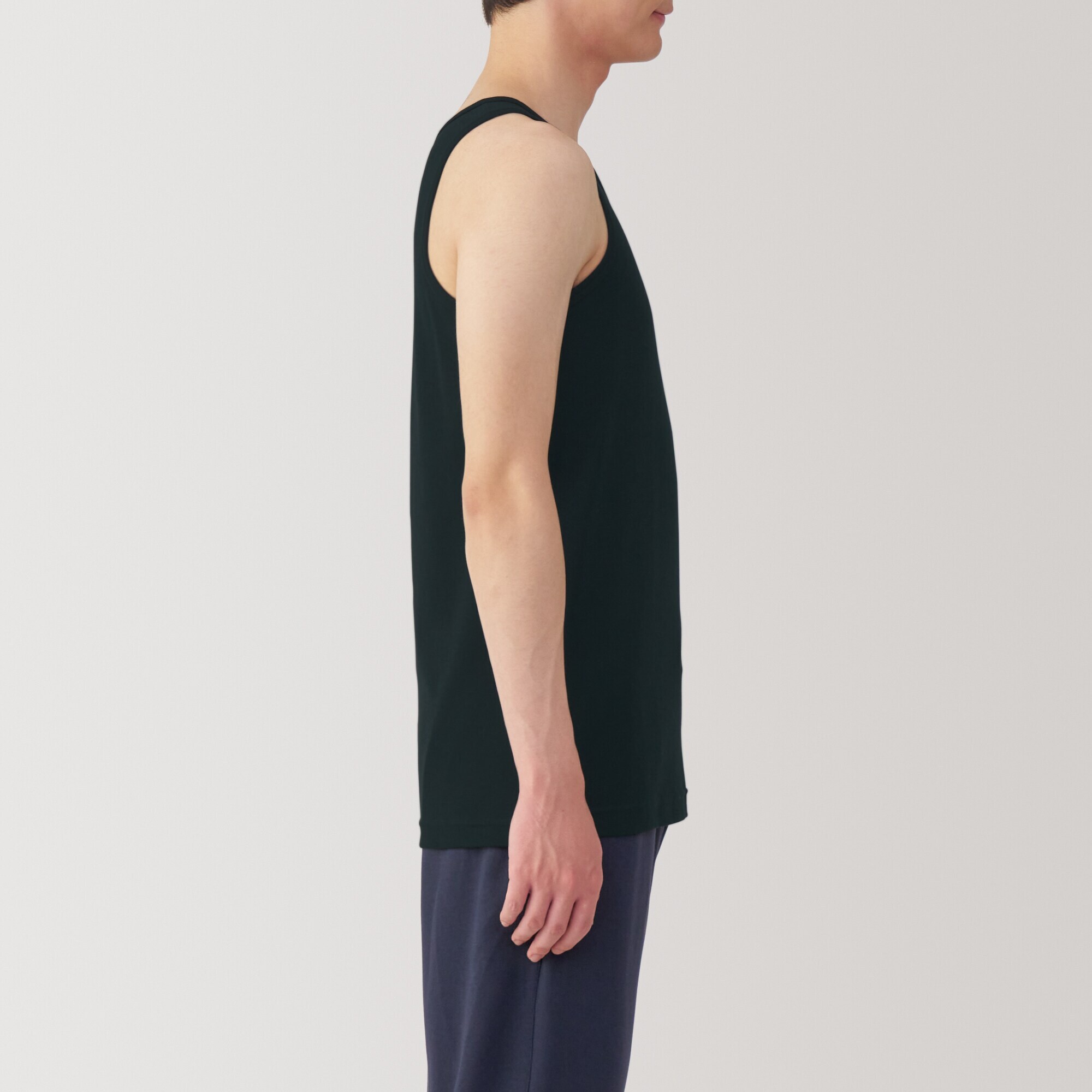 紳士　さらっと綿　タンクトップ