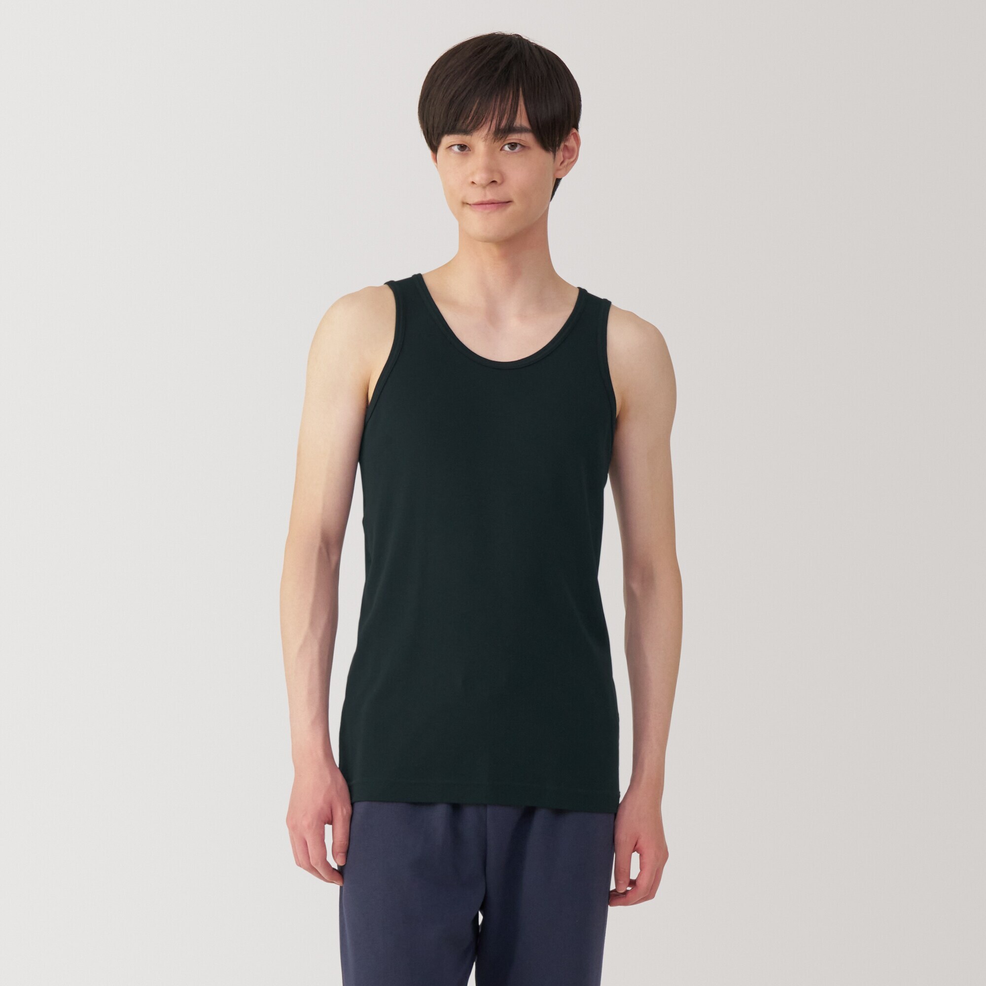 紳士　さらっと綿　タンクトップ