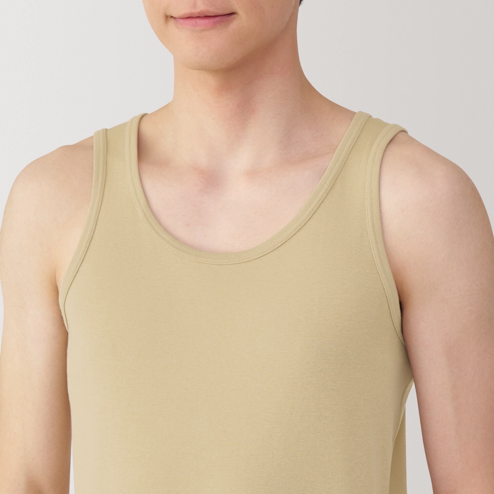 紳士　さらっと綿　タンクトップ