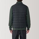 紳士　軽量ダウンノーカラーベスト（帯電防止裏地）