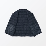 紳士　軽量ダウンノーカラーベスト（帯電防止裏地）