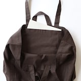 ［ＩＤＥＥ］Ｌｉｎｅｎ　Ｃｏｔｔｏｎ　Ｔｏｔｅ　Ｂａｇ　Ｄａｒｋ　Ｇｒａｙ