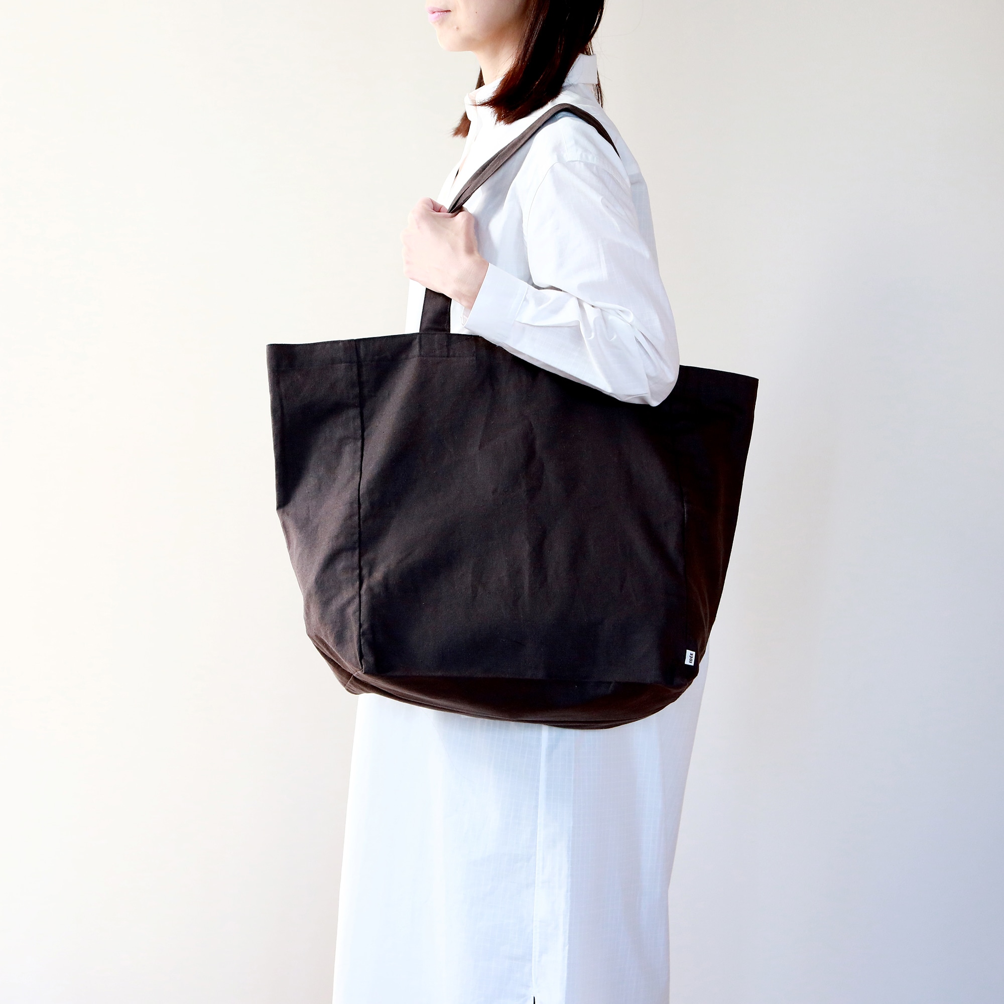 ［ＩＤＥＥ］Ｌｉｎｅｎ　Ｃｏｔｔｏｎ　Ｔｏｔｅ　Ｂａｇ　Ｄａｒｋ　Ｇｒａｙ