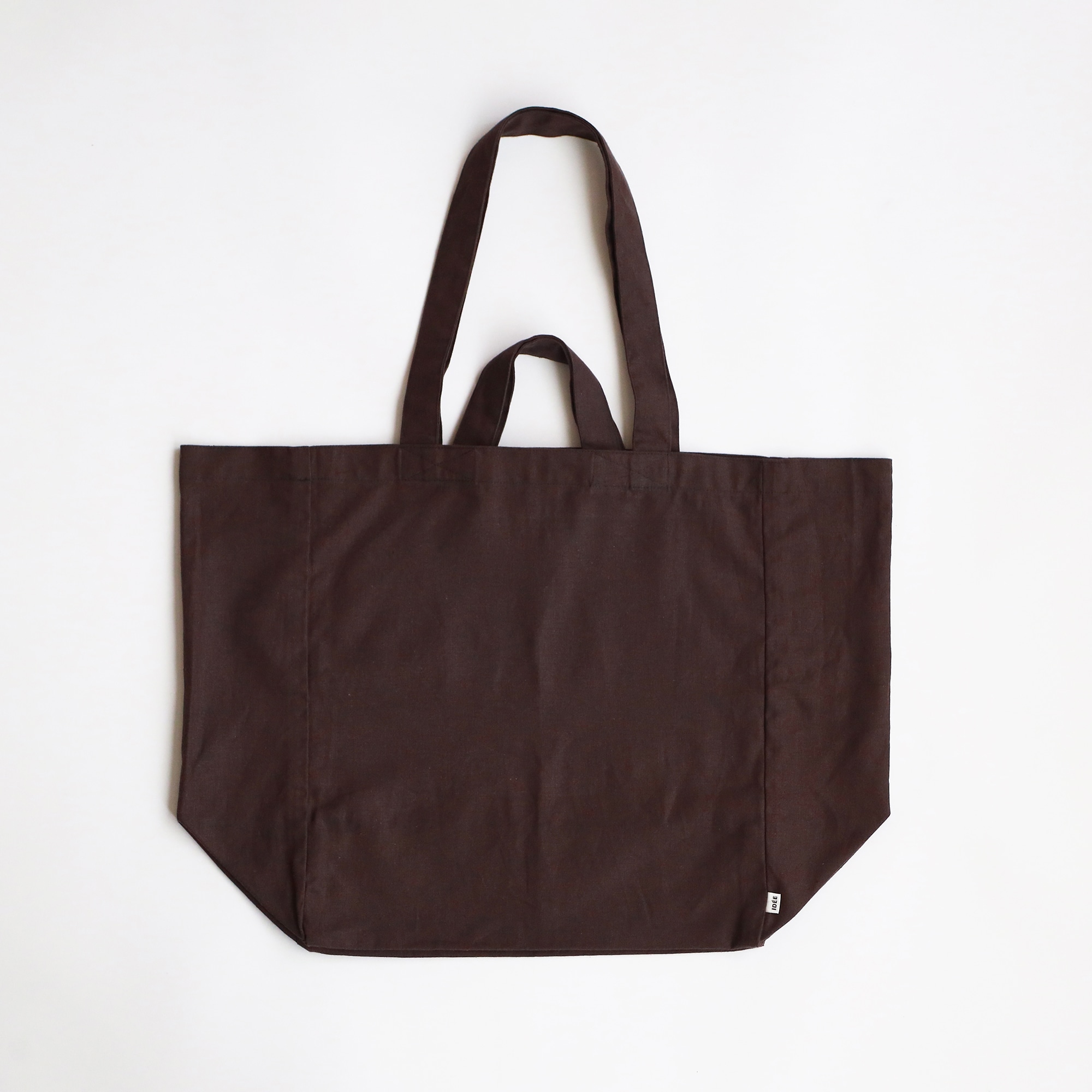 ［ＩＤＥＥ］Ｌｉｎｅｎ　Ｃｏｔｔｏｎ　Ｔｏｔｅ　Ｂａｇ　Ｄａｒｋ　Ｇｒａｙ