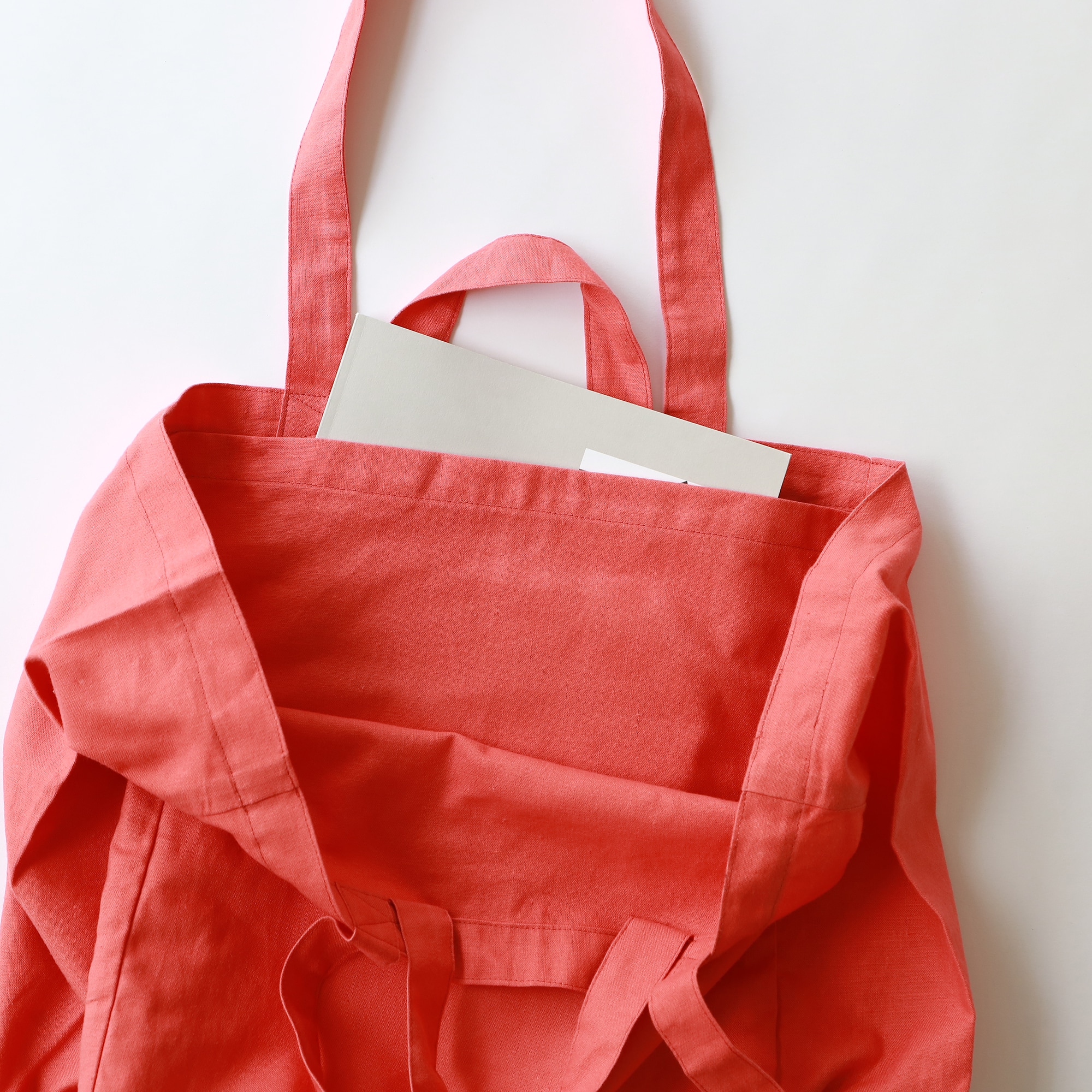 ［ＩＤＥＥ］Ｌｉｎｅｎ　Ｃｏｔｔｏｎ　Ｔｏｔｅ　Ｂａｇ　Ｏｒａｎｇｅ