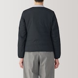 婦人　軽量ダウンノーカラージャケット（帯電防止裏地）