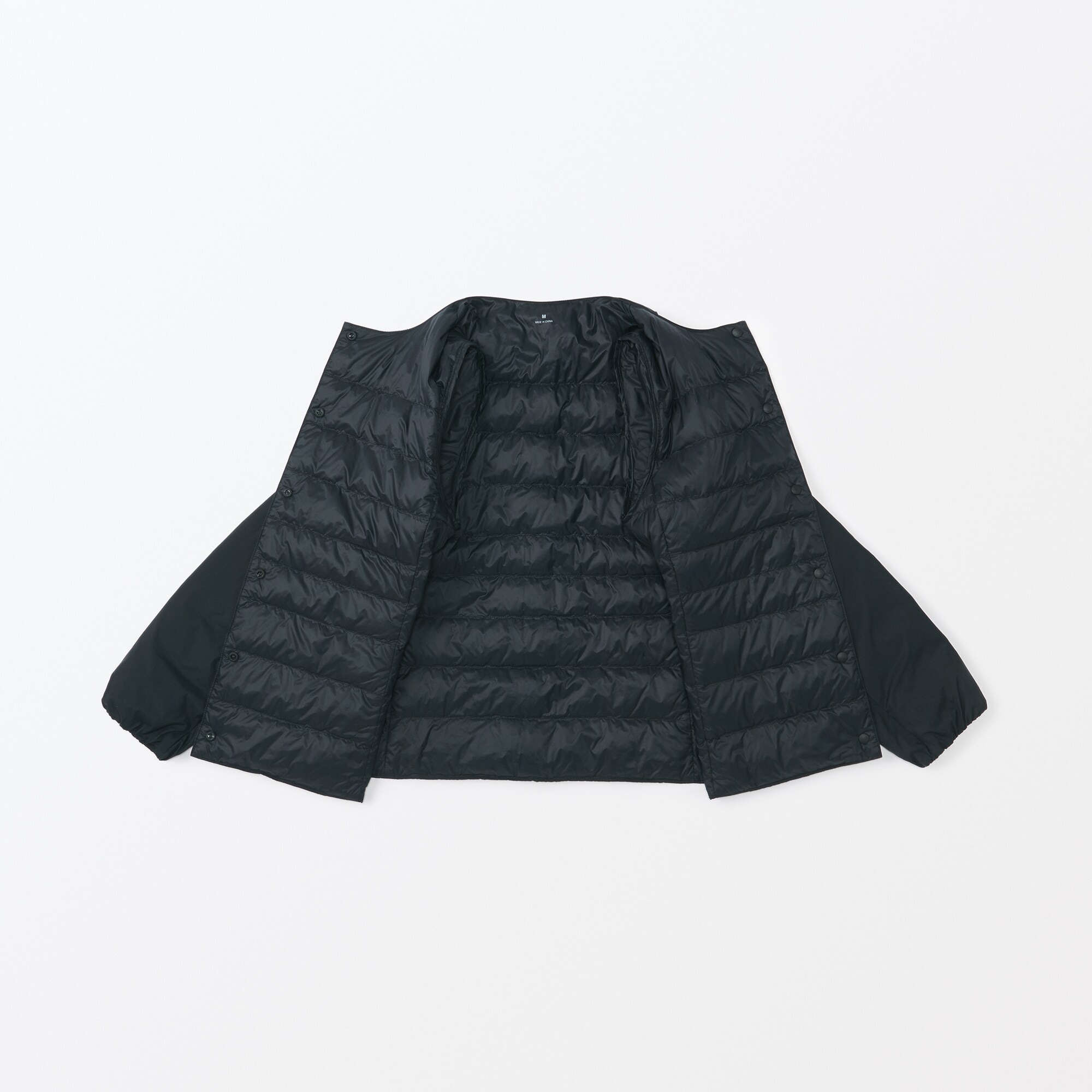 婦人　軽量ダウンノーカラージャケット（帯電防止裏地）