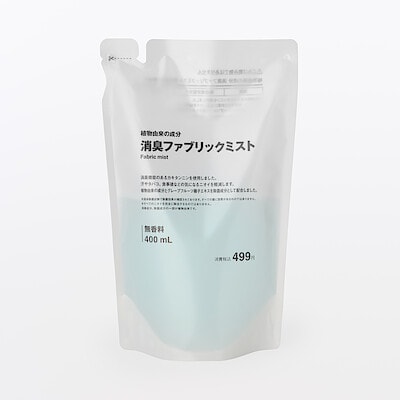 【６月上旬発売予定】植物由来の成分　消臭ファブリックミスト　除菌成分配合　詰替え用　４００ｍｌ