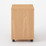 木製デスクキャビネット　オーク材突板