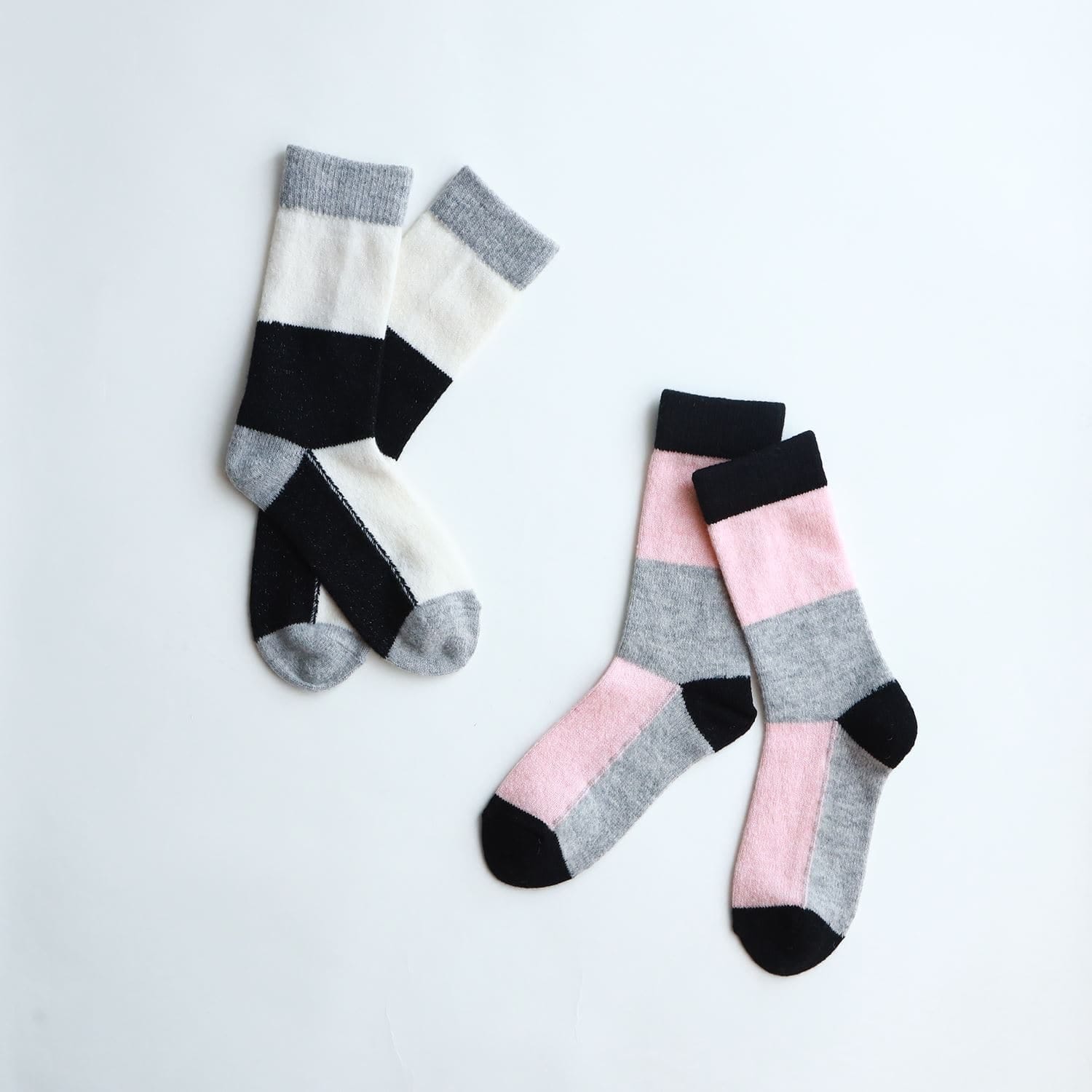 ［ＩＤＥＥ］Ｏｒｉｇｉｎａｌ　Ｓｏｃｋｓ　Ｐｉｎｋ×Ｇｒａｙ　Ｌサイズ