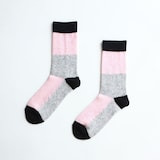 ［ＩＤＥＥ］Ｏｒｉｇｉｎａｌ　Ｓｏｃｋｓ　Ｐｉｎｋ×Ｇｒａｙ　Ｌサイズ