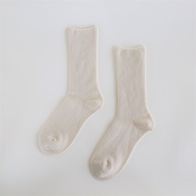 ［ＩＤＥＥ］Ｃａｓｈｍｅｒｅ　Ｓｏｃｋｓ　Ｅｃｒｕ　Ｍサイズ