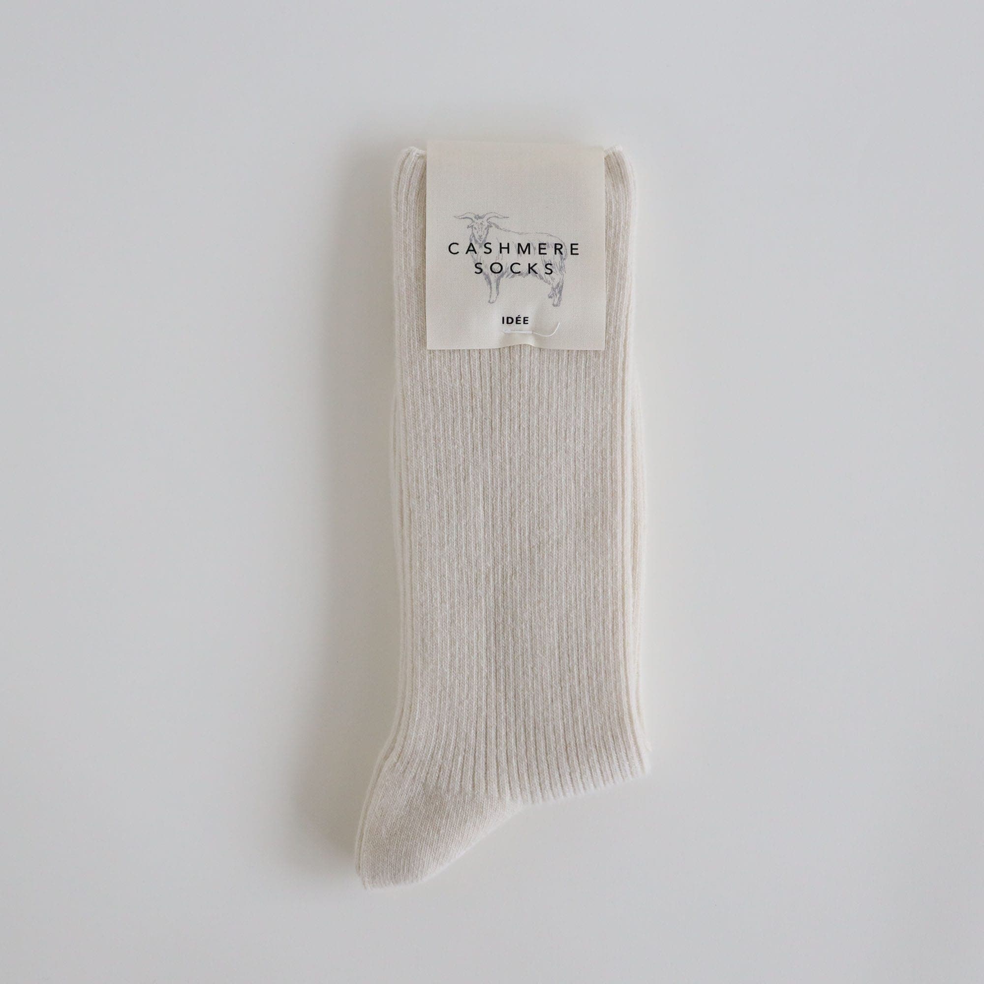 ［ＩＤＥＥ］Ｃａｓｈｍｅｒｅ　Ｓｏｃｋｓ　Ｅｃｒｕ　Ｌサイズ