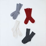 ［ＩＤＥＥ］Ｃａｓｈｍｅｒｅ　Ｓｏｃｋｓ　Ｇｒａｙ　Ｍサイズ