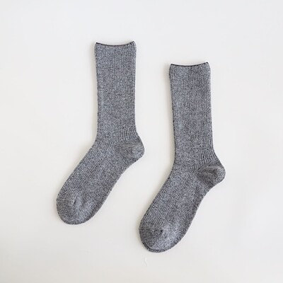 ［ＩＤＥＥ］Ｃａｓｈｍｅｒｅ　Ｓｏｃｋｓ　Ｇｒａｙ　Ｍサイズ