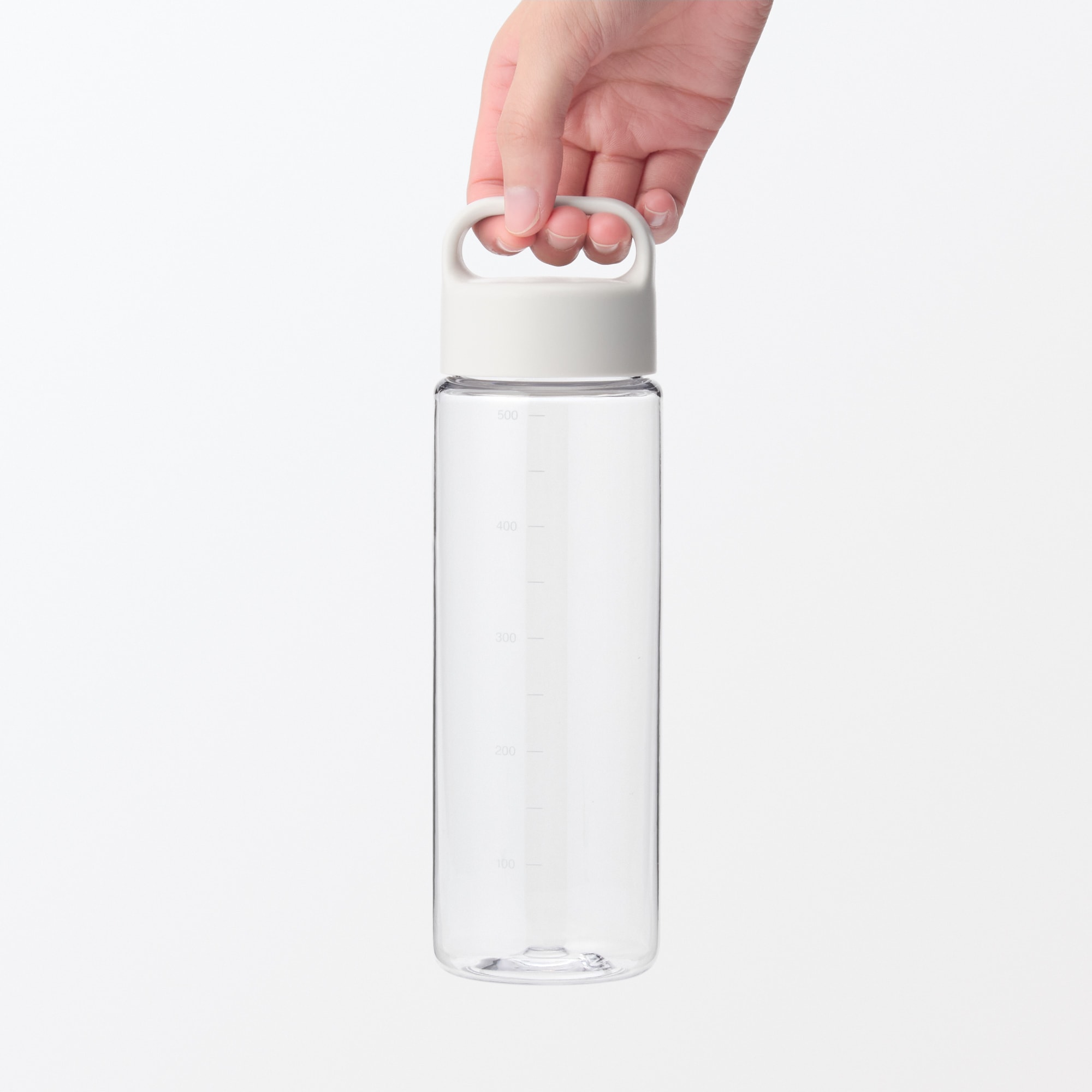 無印良品 スリムタイプ水筒 クリーム色 持ち運びやすい 目盛り付き ドリンクボトル | 無印良品
