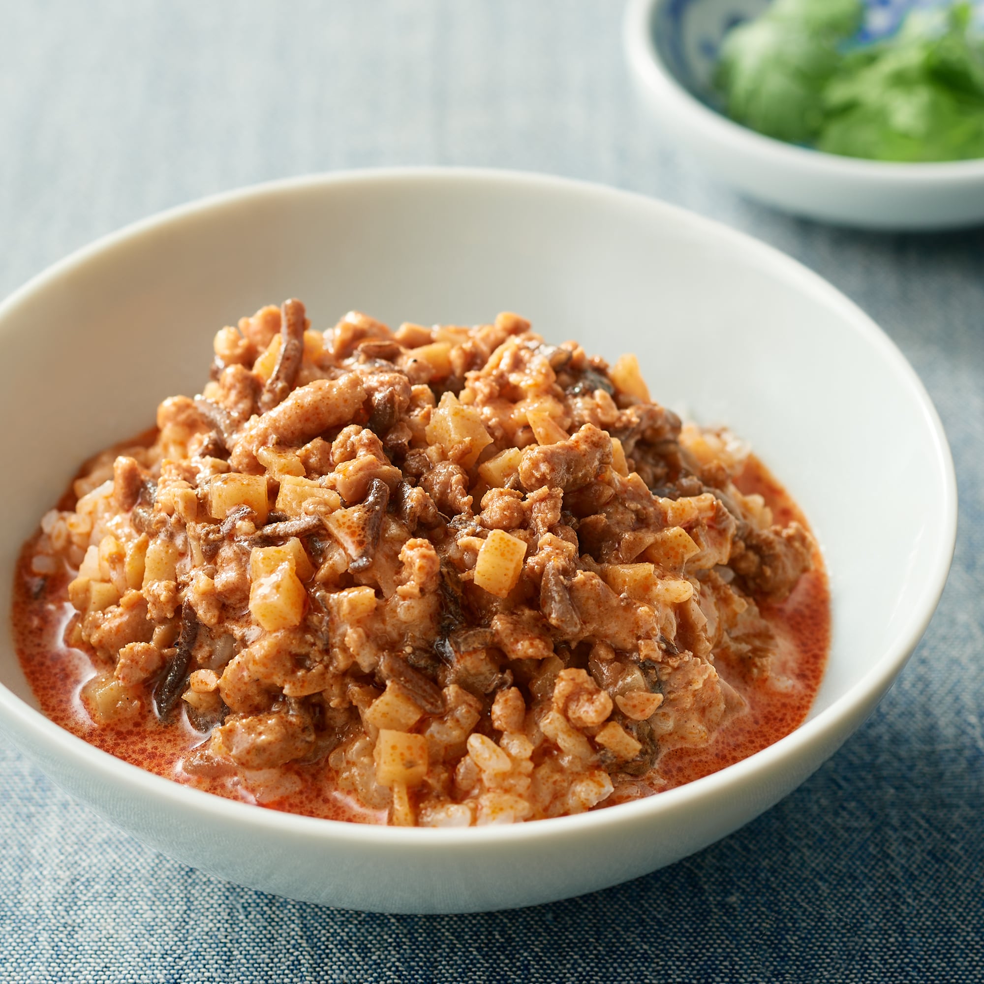 ごはんにかける　冷やしごま豆乳担々スープ