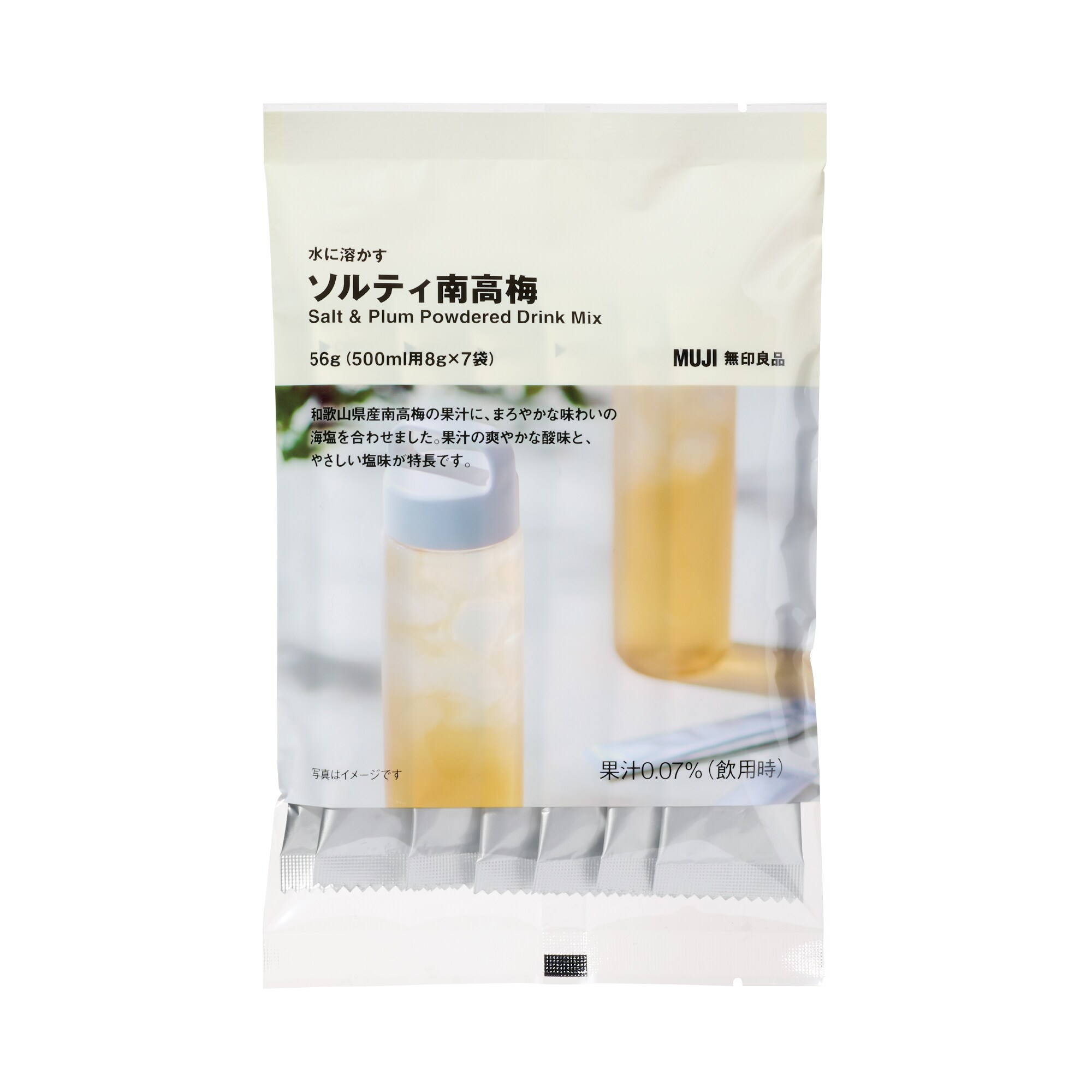 水に溶かす　ソルティ南高梅