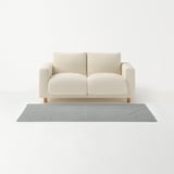 洗いざらしの綿キルティングラグ