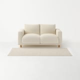 洗いざらしの綿キルティングラグ