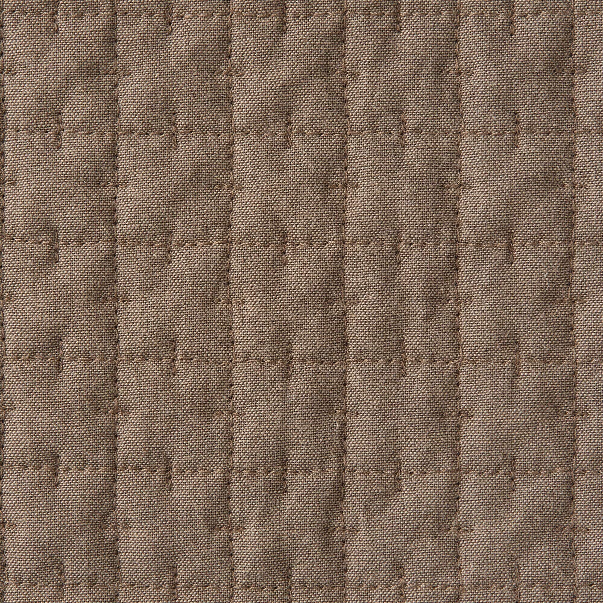 無印良品 洗いざらしの綿キルティングラグ・２０５×２４５ｃｍ　ブラウン 値下不可 洗いざらしの綿キルティングラグ | 無印良品