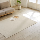 洗いざらしの綿キルティングラグ