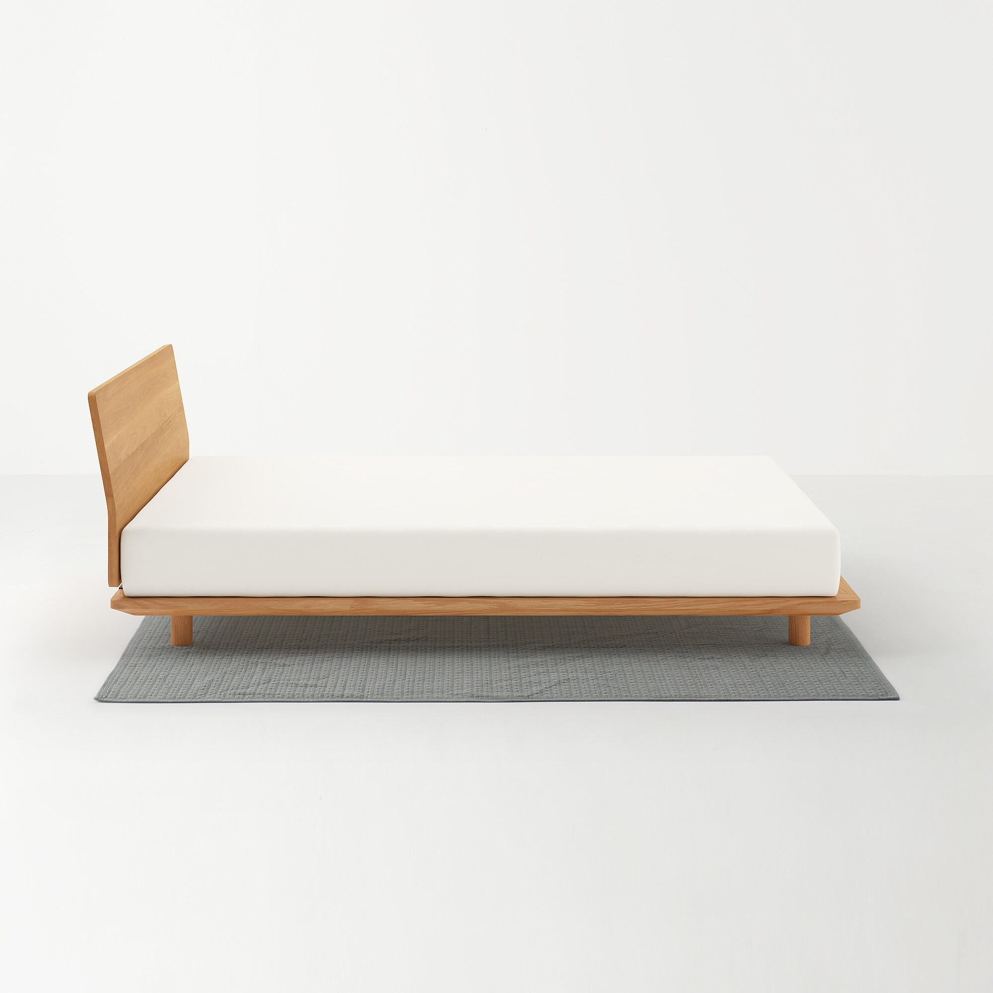 洗いざらしの綿キルティングラグ