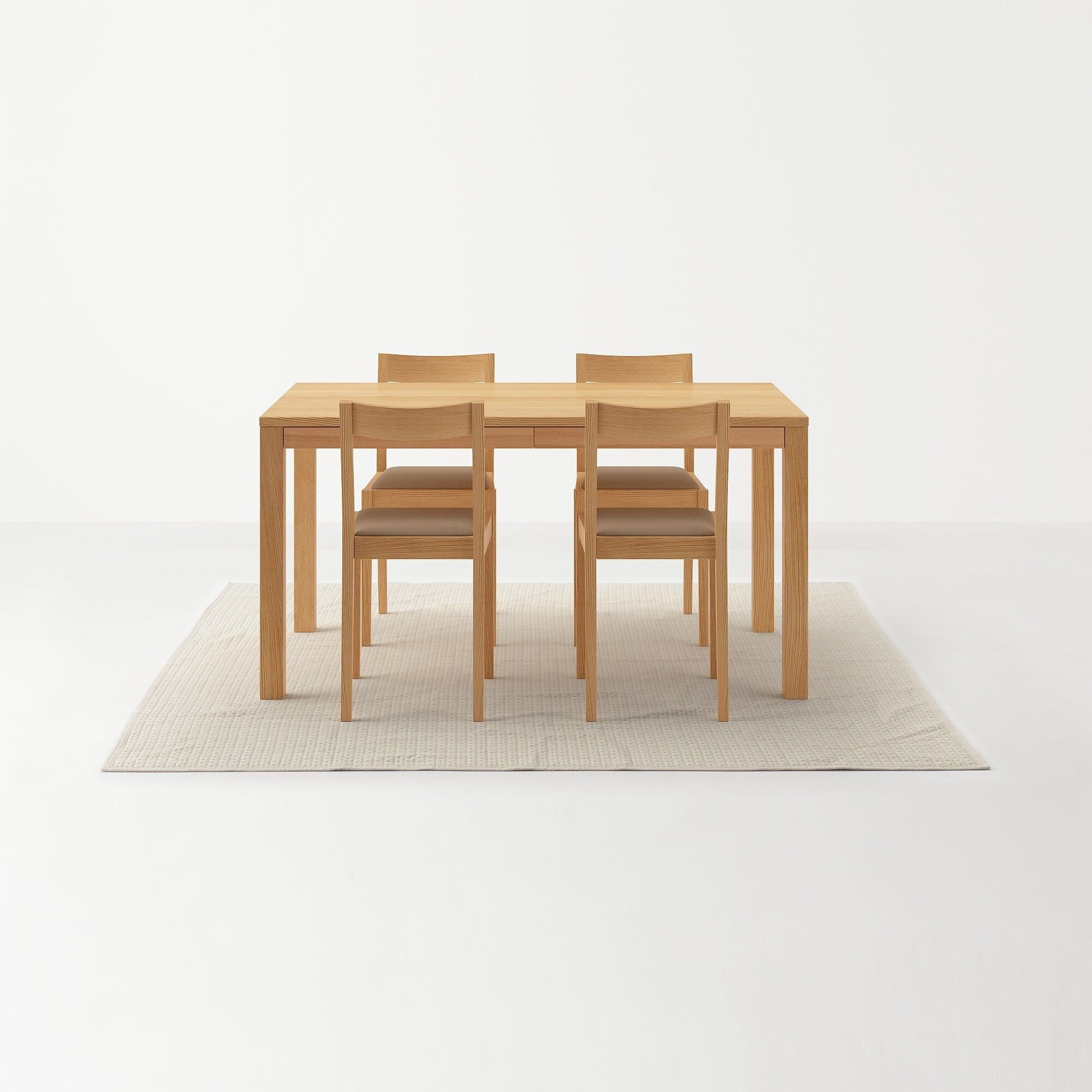 洗いざらしの綿キルティングラグ