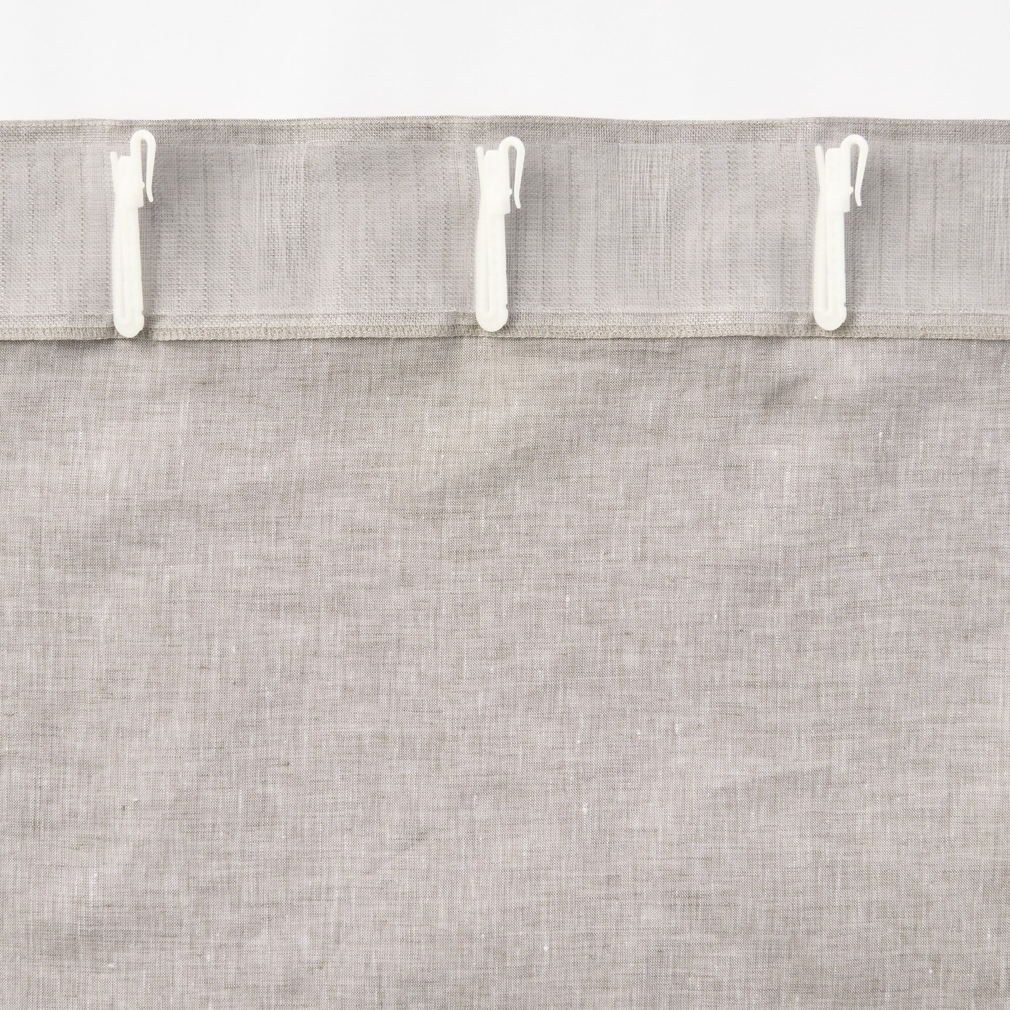 麻平織ノンプリーツカーテン | 無印良品