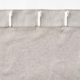 麻平織ノンプリーツカーテン