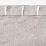 麻平織ノンプリーツカーテン