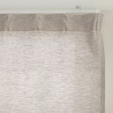 麻平織ノンプリーツカーテン