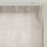 麻平織ノンプリーツカーテン