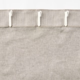 麻平織ノンプリーツカーテン