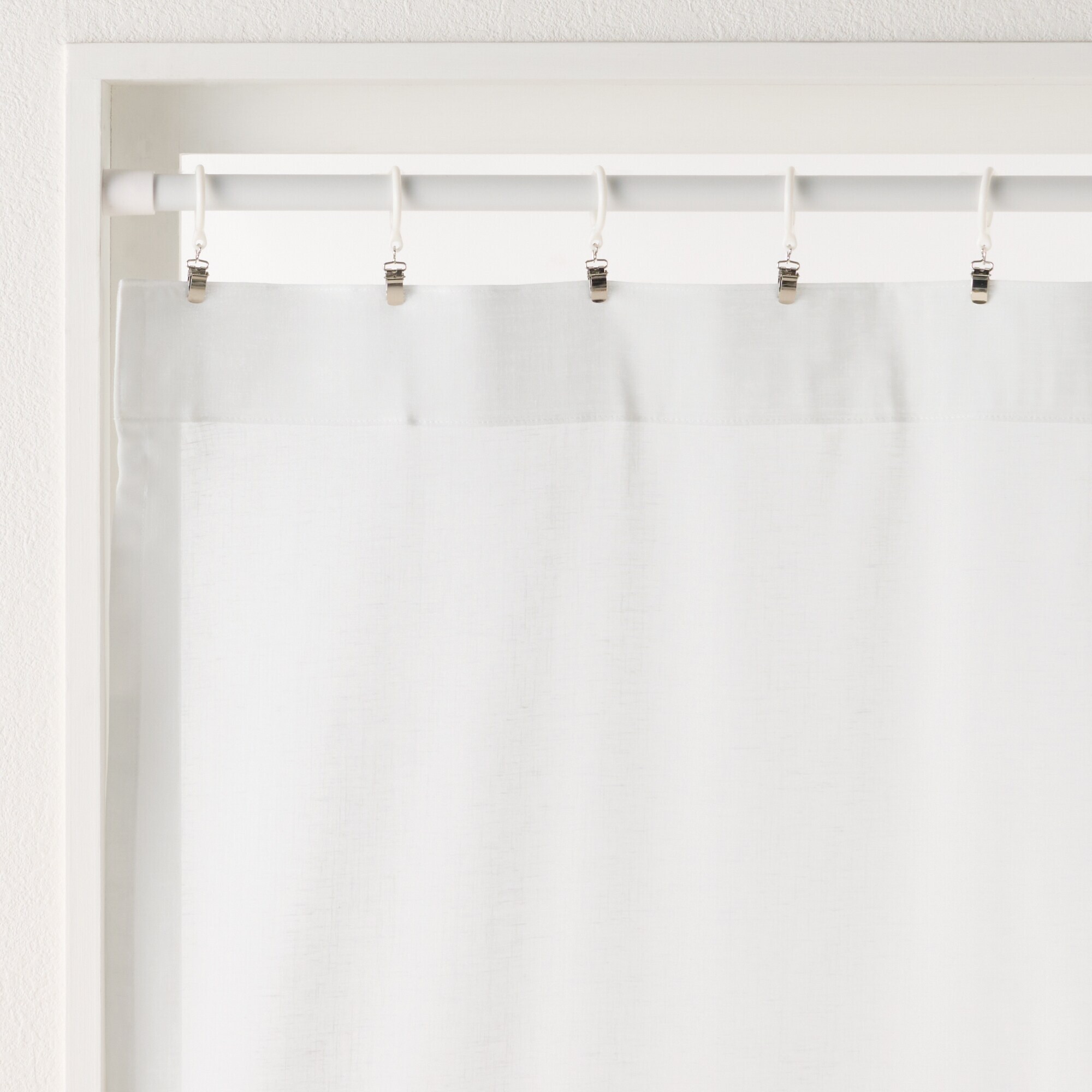 ポリエステルスラブボイルノンプリーツカーテン