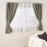 ポリエステルスラブボイルノンプリーツカーテン