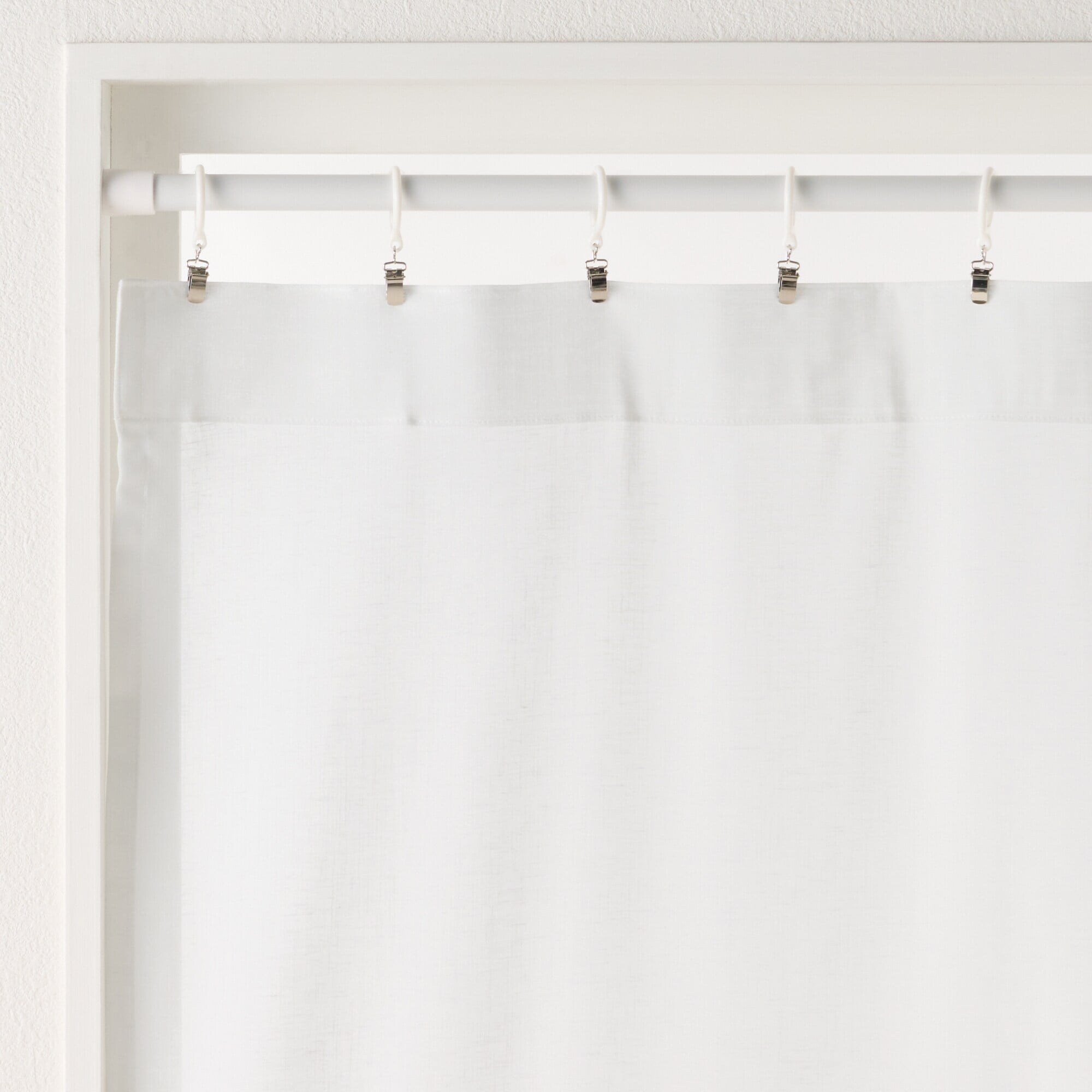 ポリエステルスラブボイルノンプリーツカーテン