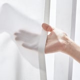 熱を通しにくく透けにくいレースノンプリーツカーテン