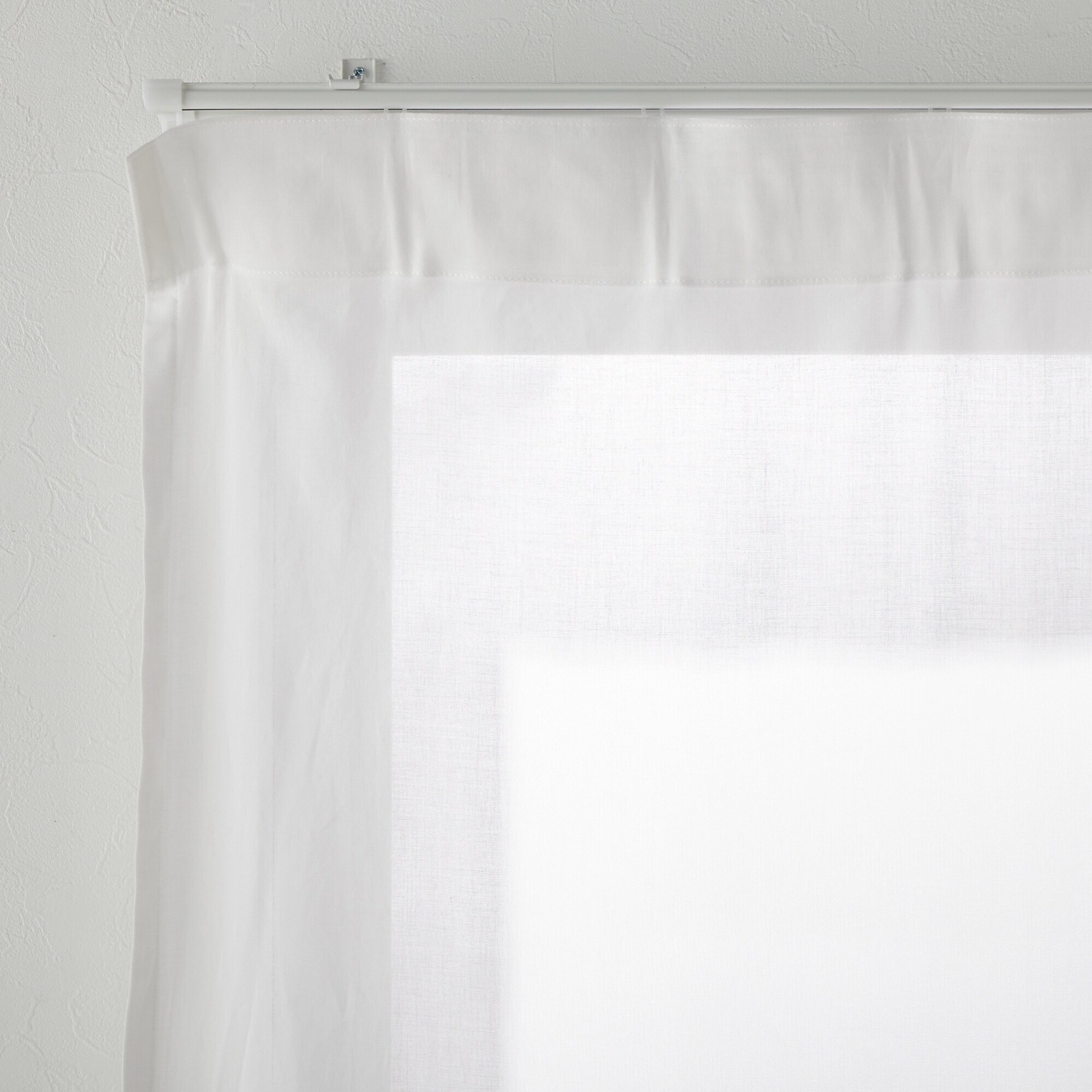 綿ボイルノンプリーツレースカーテン