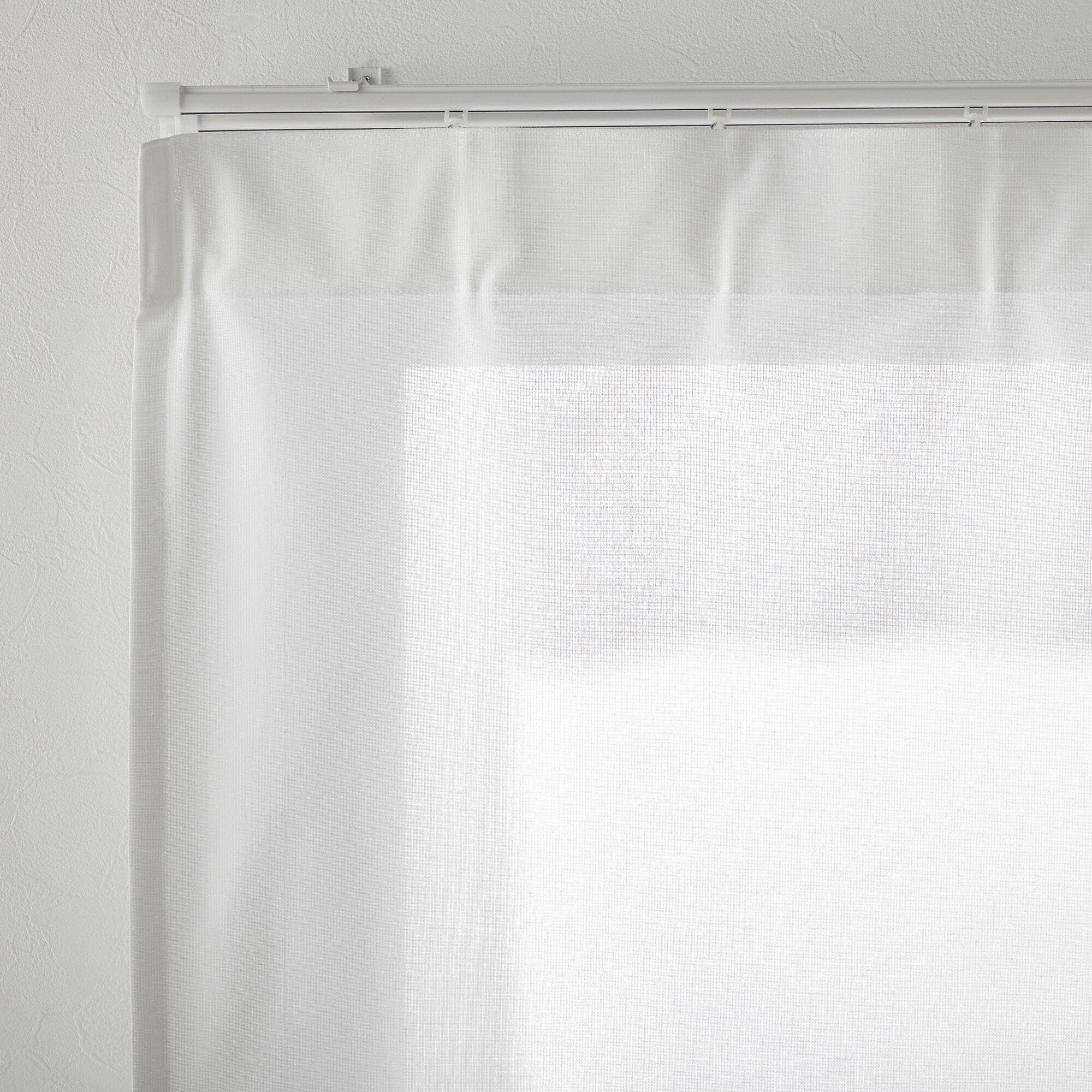 防カビ　ポリエステルノンプリーツレースカーテン