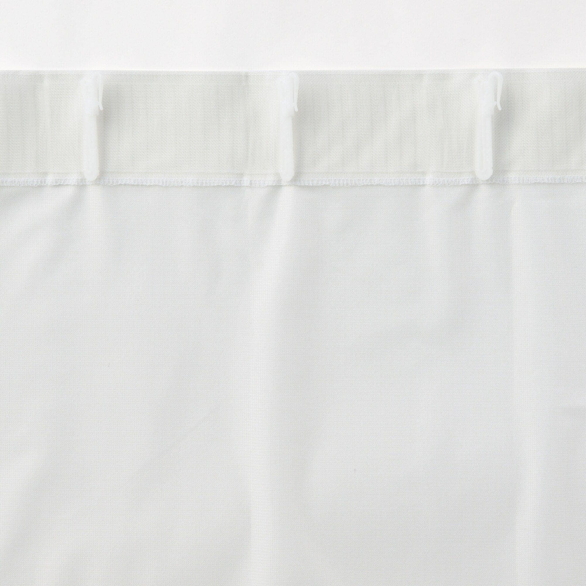 防カビ　ポリエステルノンプリーツレースカーテン