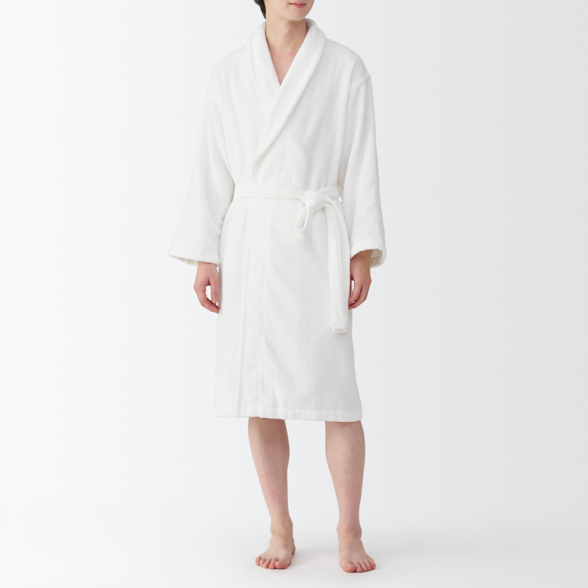 ふっくらパイルバスローブ
