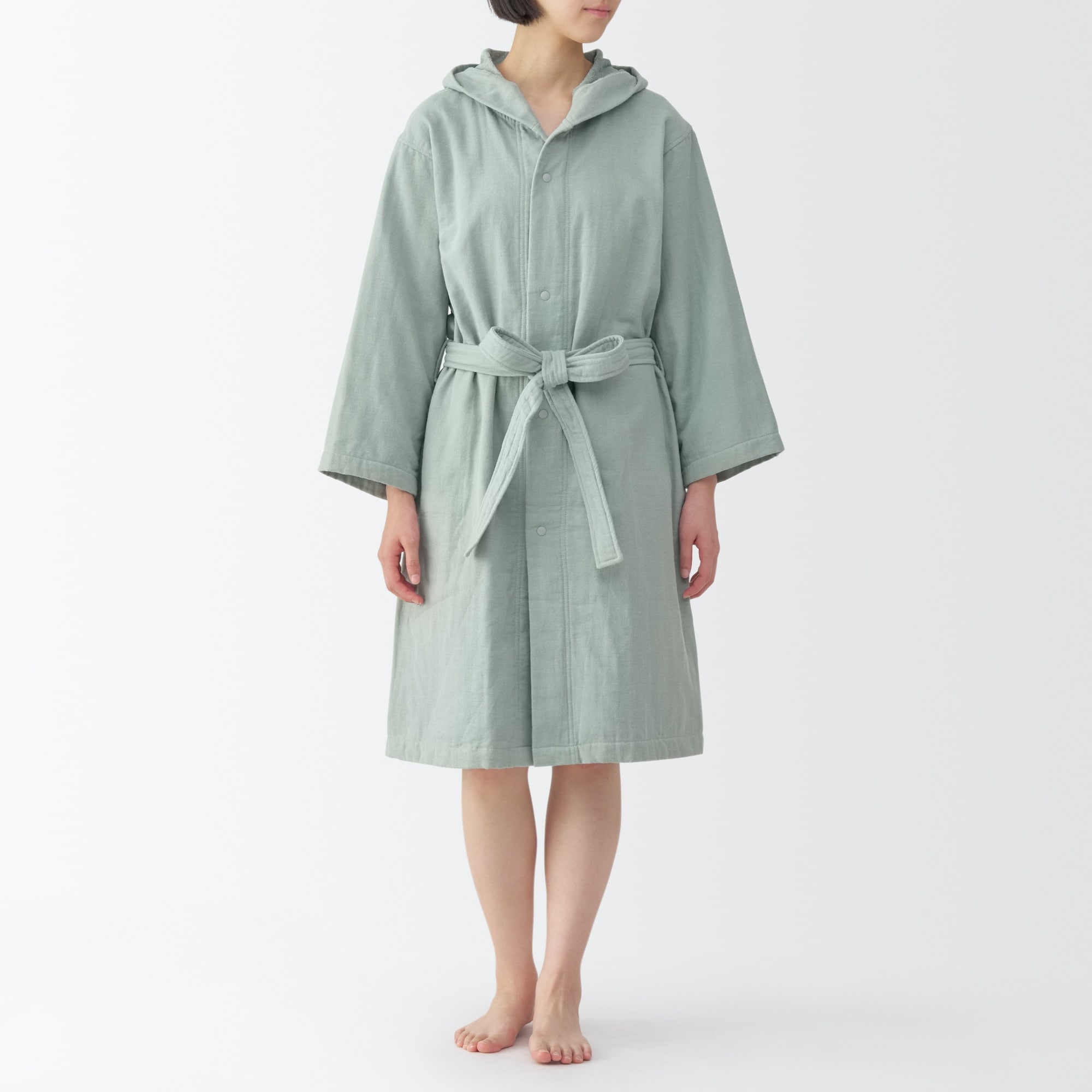ムンク、『ガウンを着るモデル』、希少な画集より、新品高級額 ガーゼパイルバスガウン | 無印良品