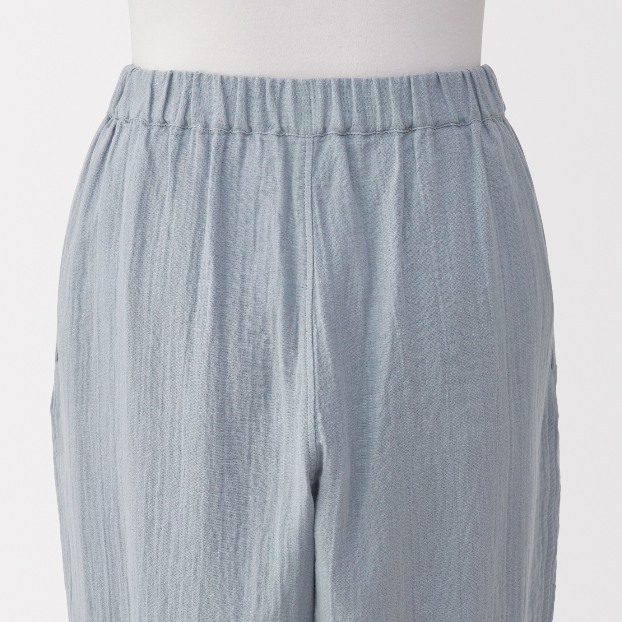 婦人　ふんわりしぼガーゼ　八分袖ルームウェアセット