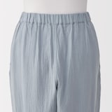 婦人　ふんわりしぼガーゼ　八分袖ルームウェアセット