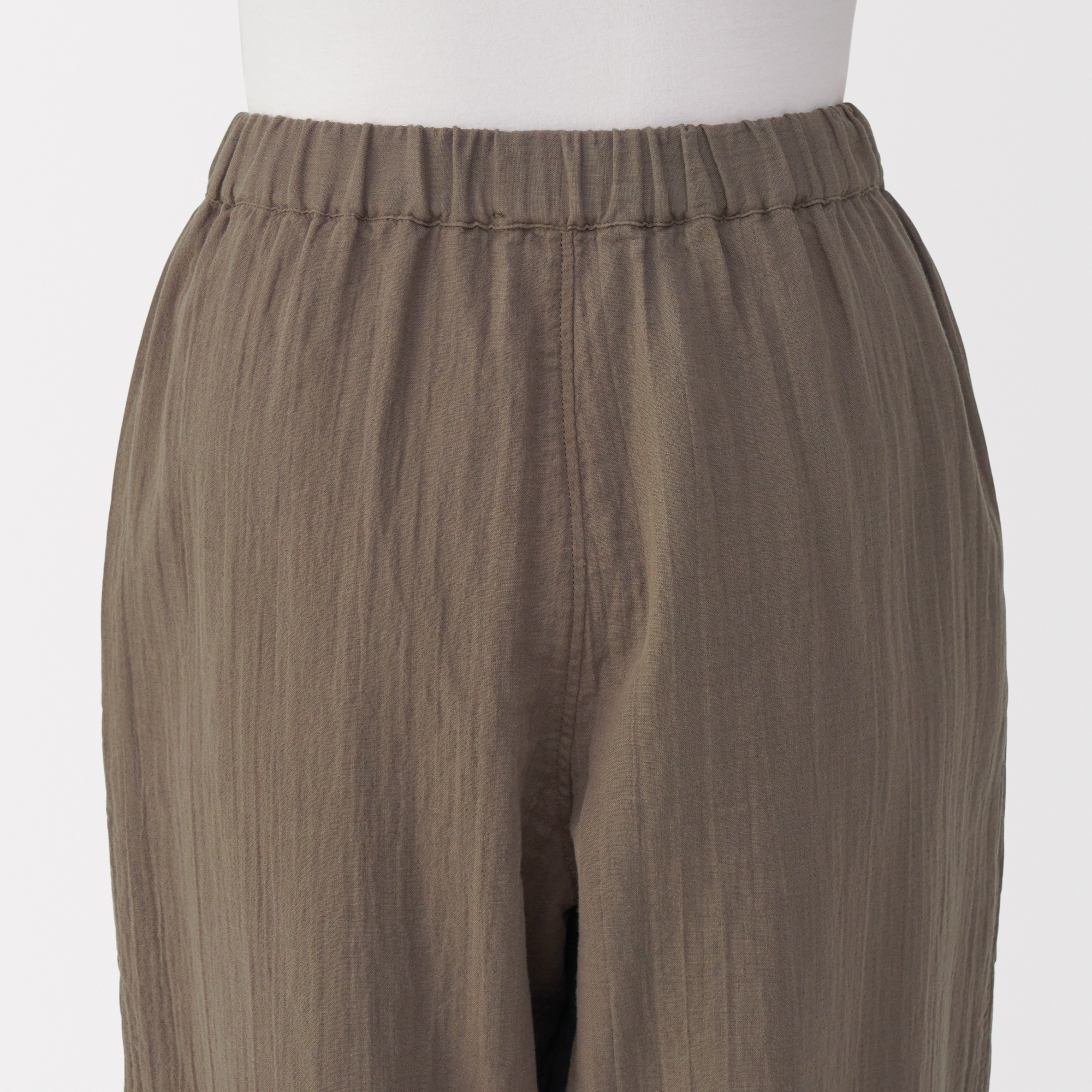 婦人　ふんわりしぼガーゼ　八分袖ルームウェアセット