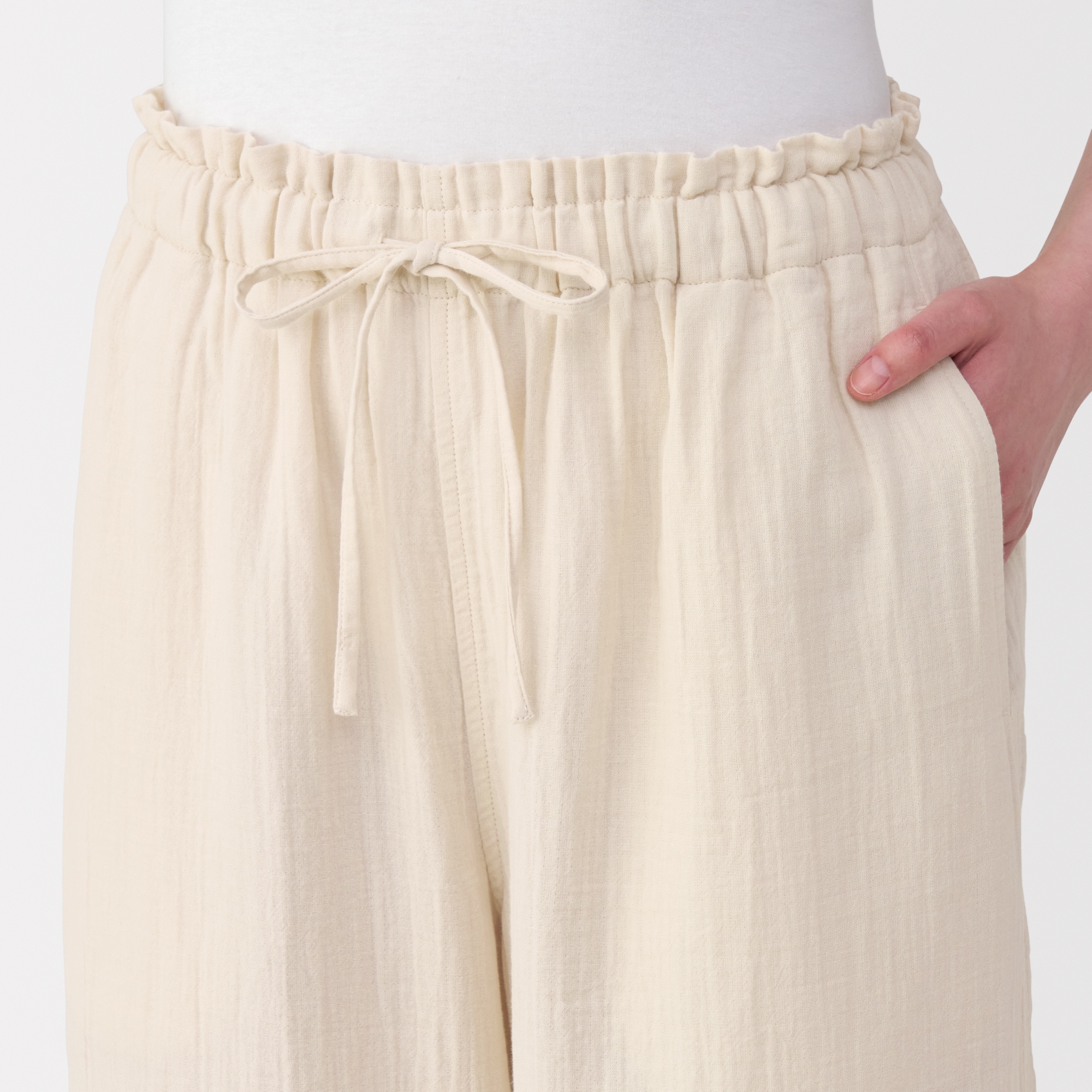 無印良品／大きいサイズXL／婦人　ふんわりしぼガーゼパジャマピンクとで2点 無印良品／大きいサイズXL／婦人ふんわりしぼガーゼパジャマ